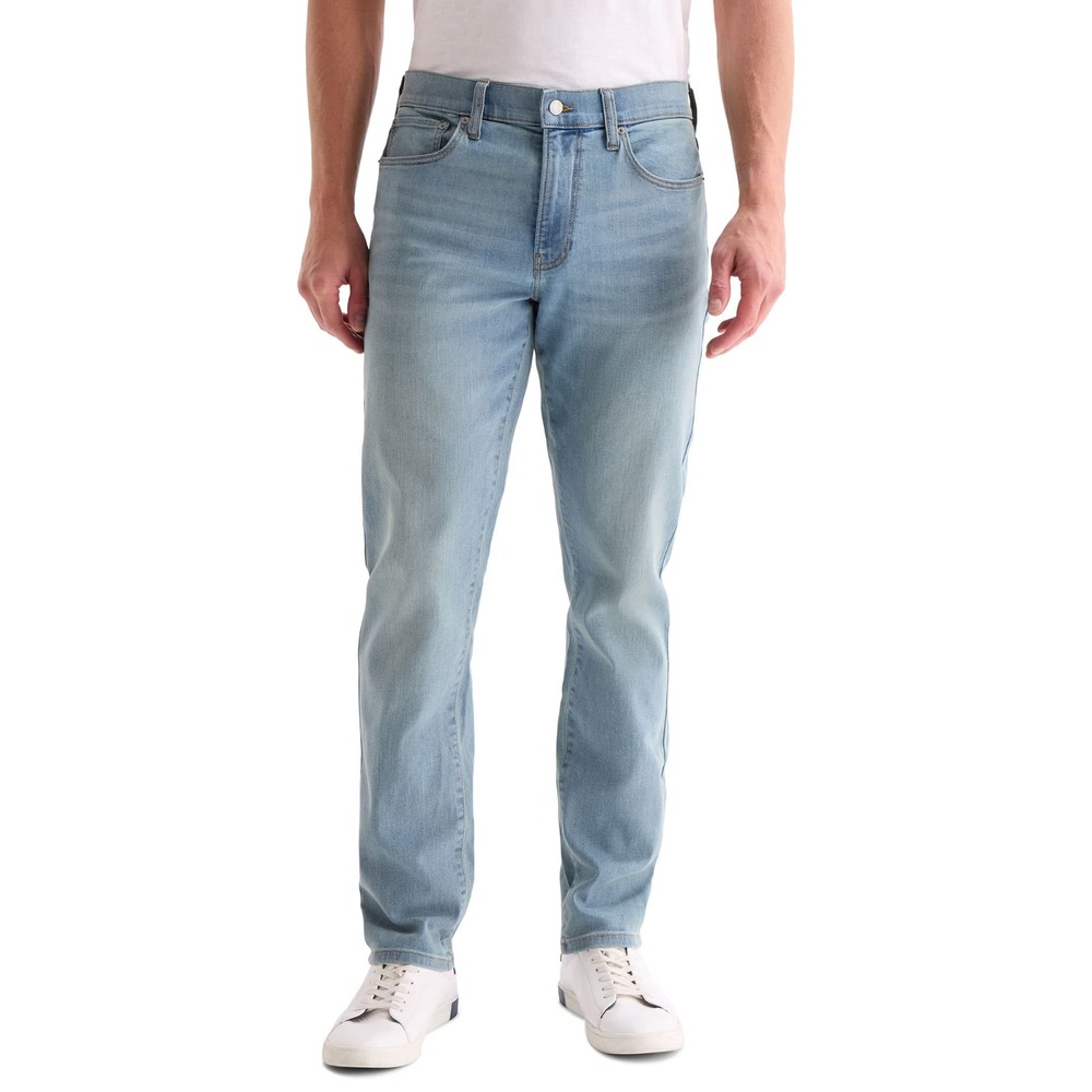 Lucky Brand 410 Athletic Straight Jeans Light Wash Blue 34x32 Stretch Denim NWT